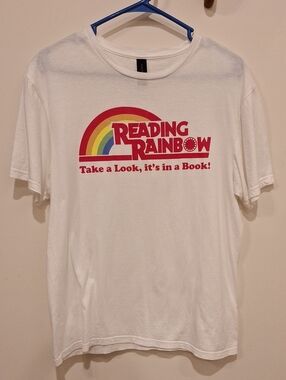 Gildan Reading Rainbow White Tee